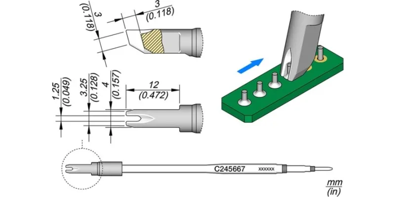 JBC C245-667 Forrasztóhegy