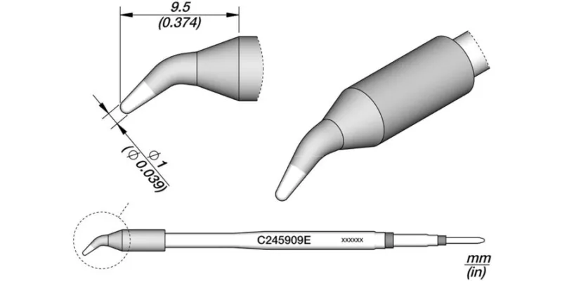 JBC C245-909E Forrasztóhegy