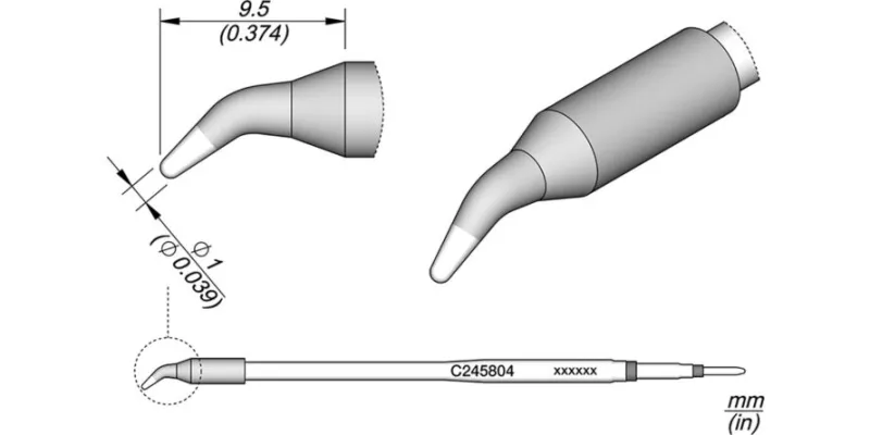 JBC C245-804 Forrasztóhegy