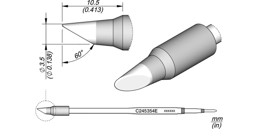 JBC C245-354E Forrasztóhegy