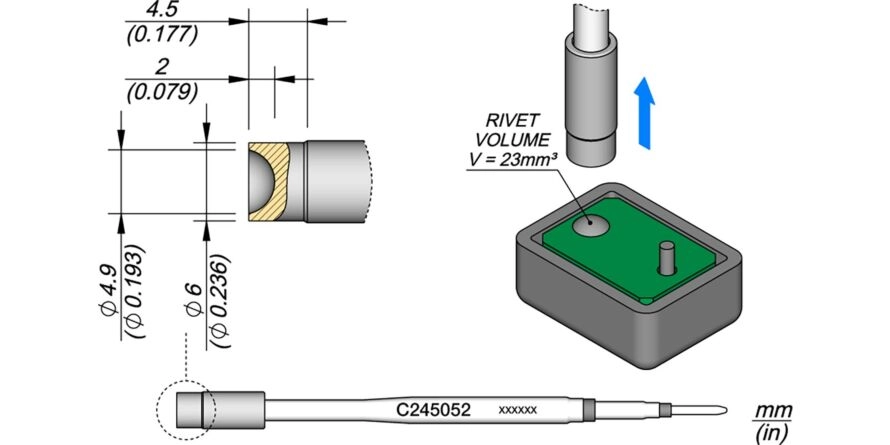 JBC C245-052 Forrasztóhegy