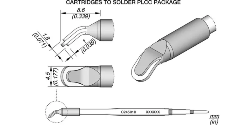 JBC C245-010 Forrasztóhegy