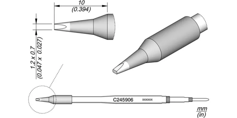JBC C245-906 Forrasztóhegy