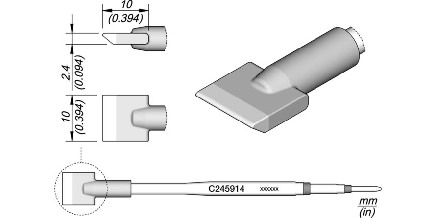 JBC C245-914 Forrasztóhegy