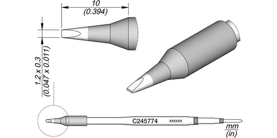 JBC C245-774 Forrasztóhegy