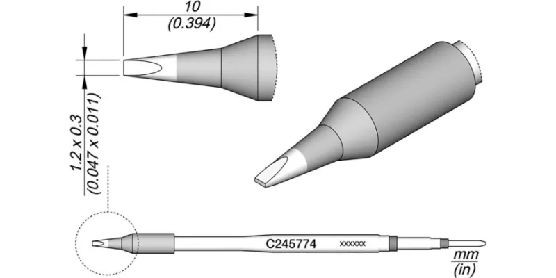 JBC C245-774 Forrasztóhegy