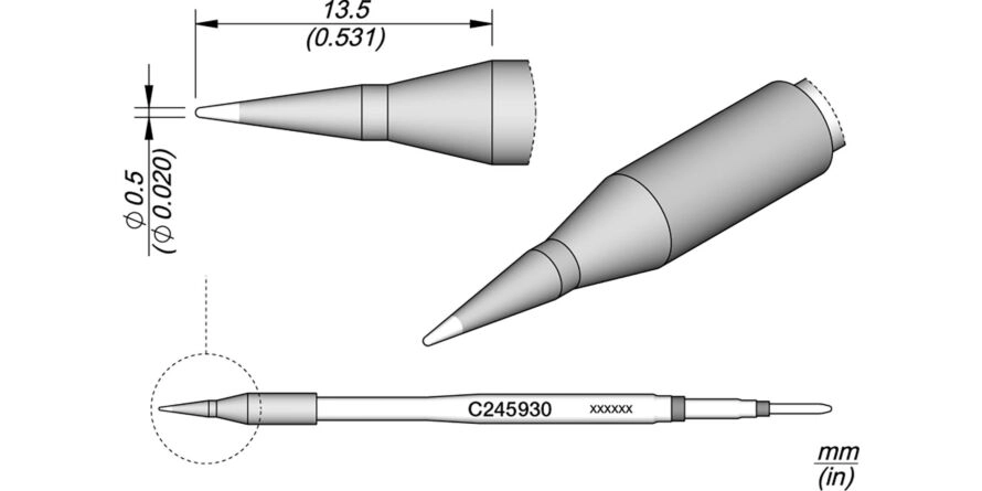JBC C245-930 Forrasztóhegy