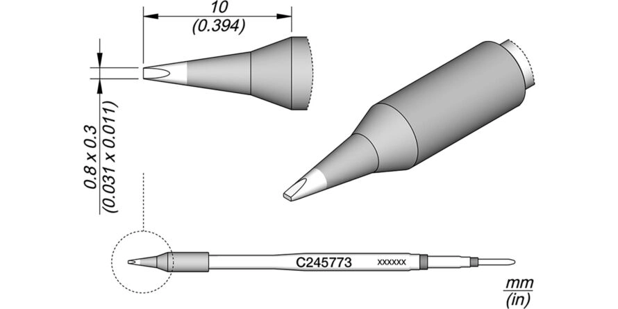 JBC C245-773 Forrasztóhegy