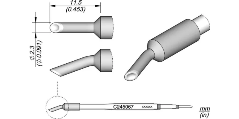 JBC C245-067 Forrasztóhegy