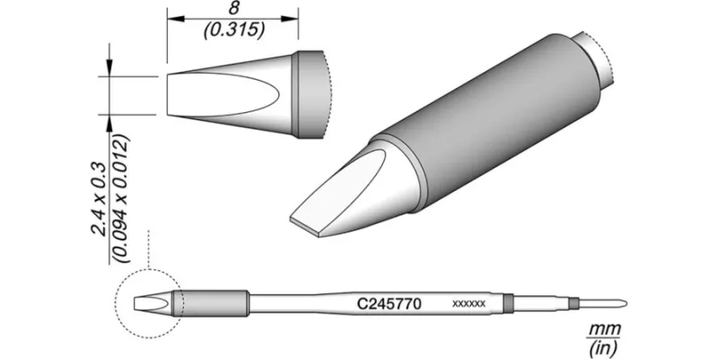 JBC C245-770 Forrasztóhegy
