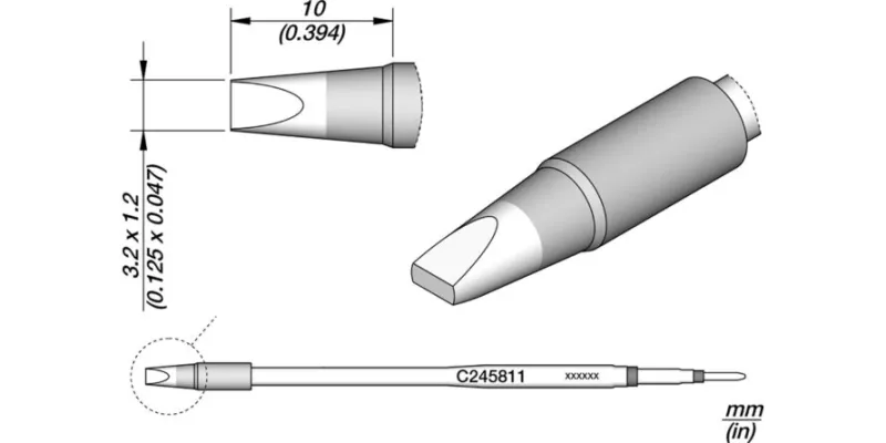 JBC C245-811 Forrasztóhegy