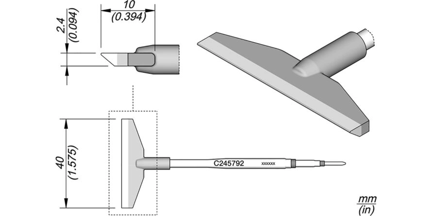 JBC C245-792 Forrasztóhegy