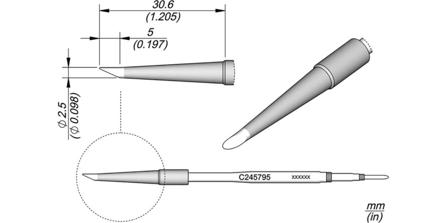 JBC C245-795 Forrasztóhegy