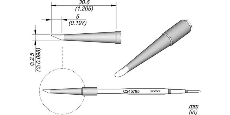 JBC C245-795 Forrasztóhegy