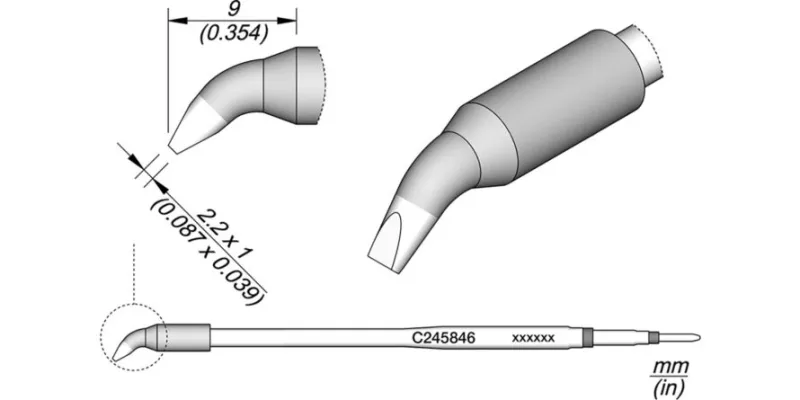 JBC C245-846 Forrasztóhegy