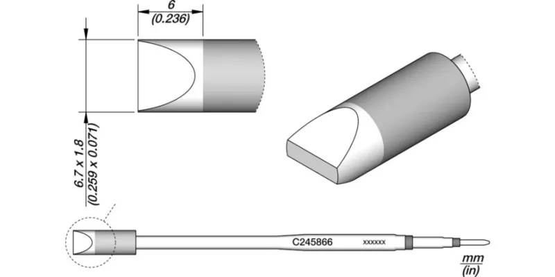 JBC C245-866 Forrasztóhegy