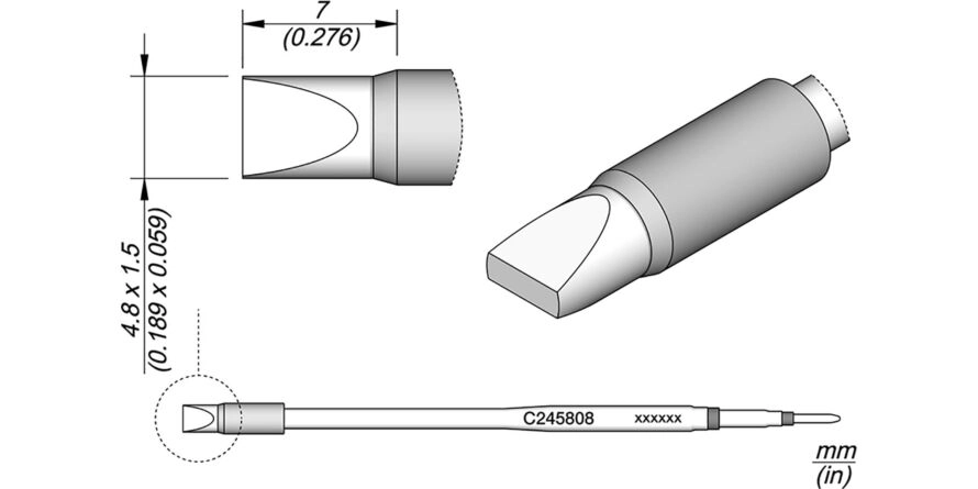 JBC C245-808 Forrasztóhegy