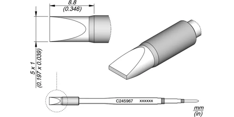 JBC C245-967 Forrasztóhegy