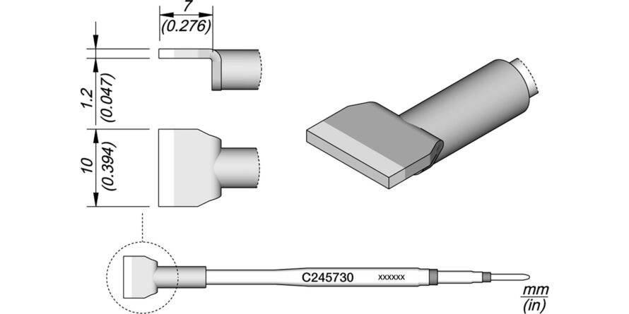 JBC C245-730 Forrasztóhegy