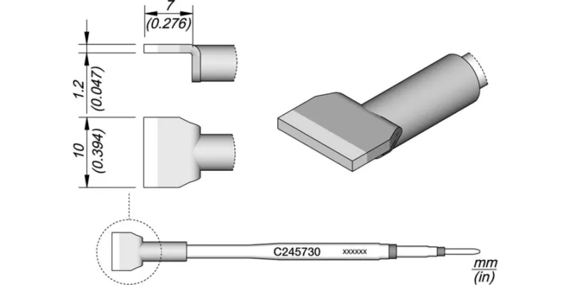 JBC C245-730 Forrasztóhegy