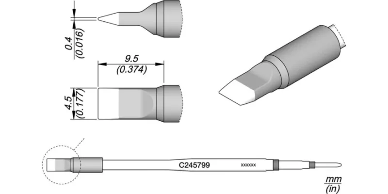 JBC C245-799 Forrasztóhegy
