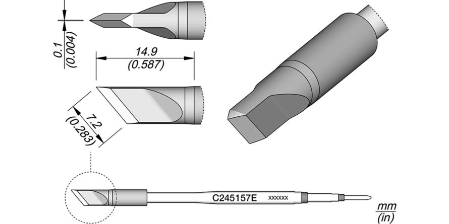 JBC C245-157E Forrasztóhegy