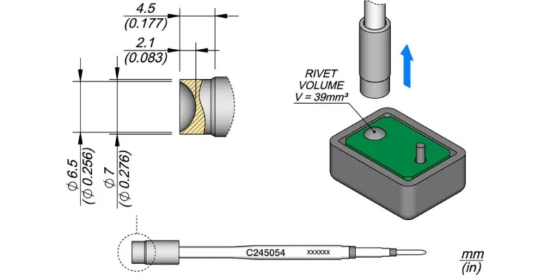 JBC C245-054 Forrasztóhegy