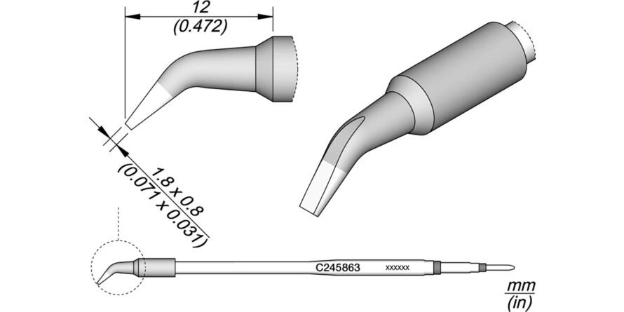 JBC C245-863 Forrasztóhegy