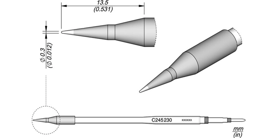 JBC C245-230 Forrasztóhegy
