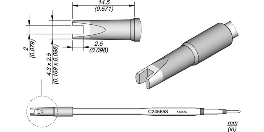 JBC C245-658 Forrasztóhegy