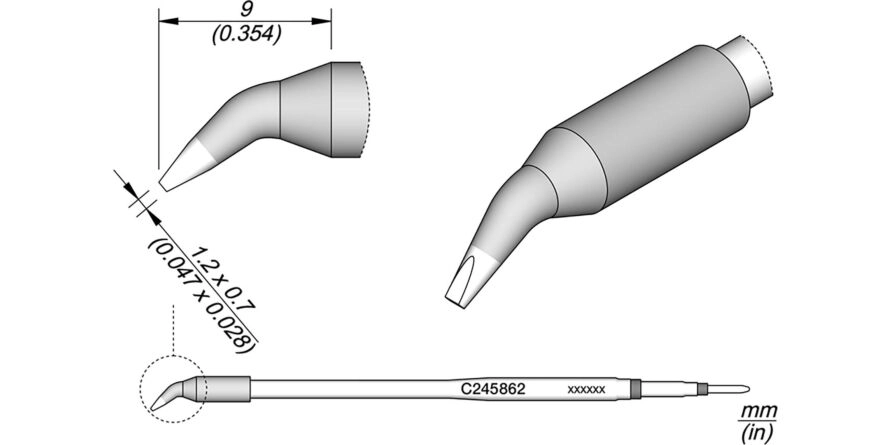 JBC C245-862 Forrasztóhegy
