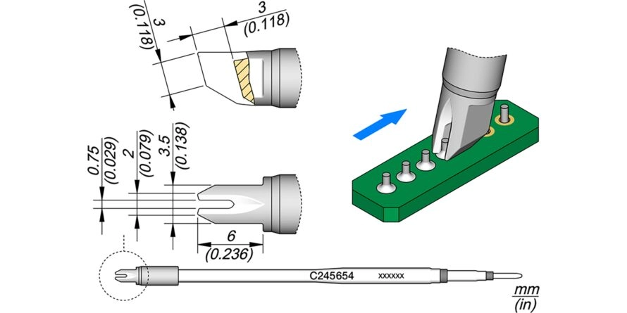 JBC C245-654 Forrasztóhegy