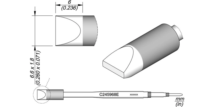JBC C245-968E Forrasztóhegy