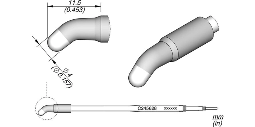 JBC C245-628 Forrasztóhegy