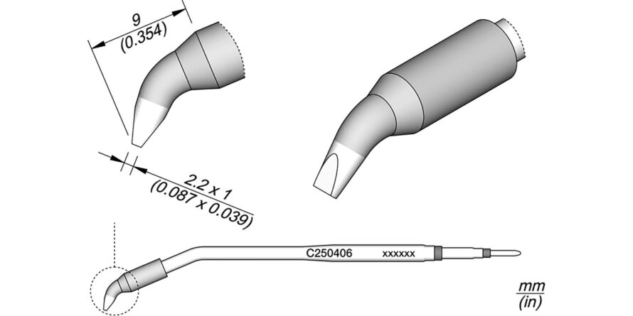 JBC C250-406 Forrasztóhegy
