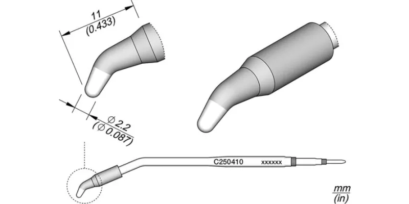JBC C250-410 Forrasztóhegy