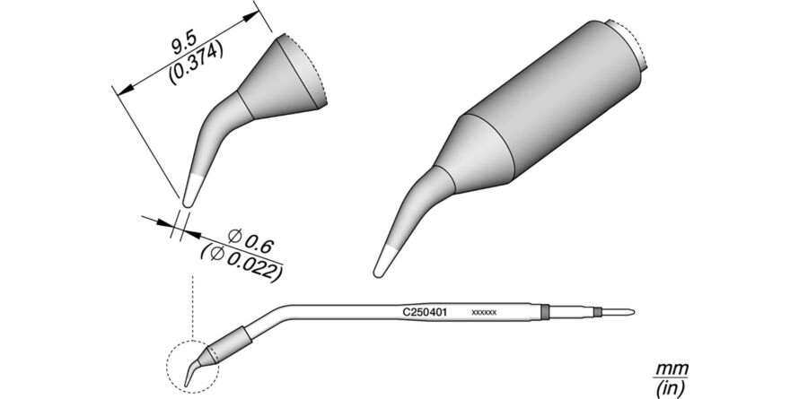 JBC C250-401 Forrasztóhegy