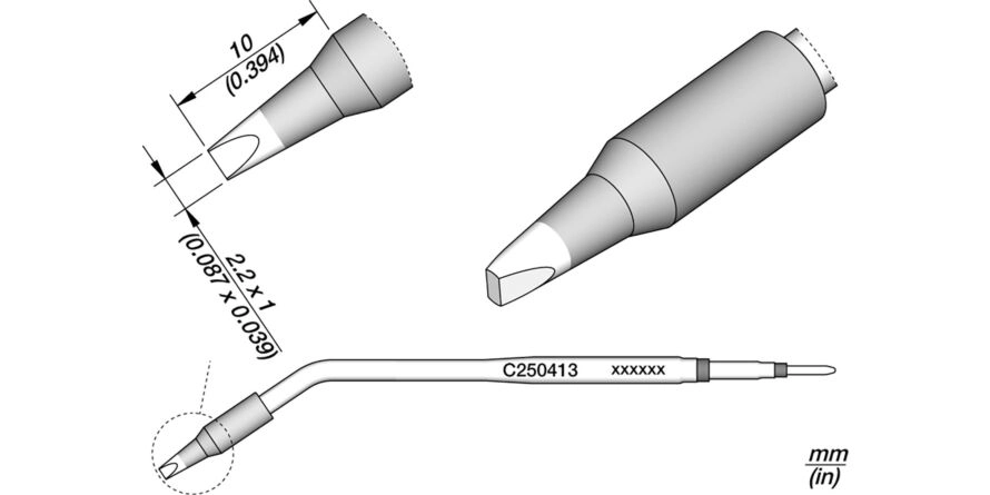 JBC C250-413 Forrasztóhegy