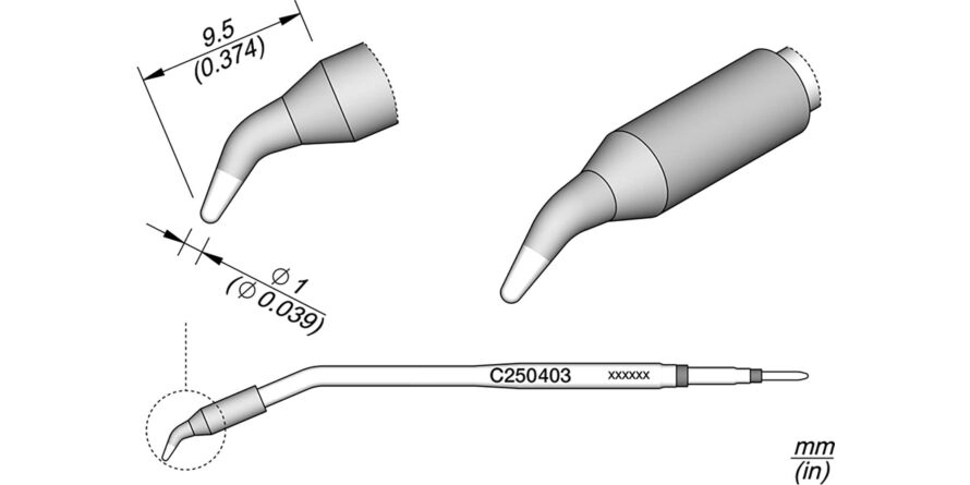 JBC C250-403 Forrasztóhegy