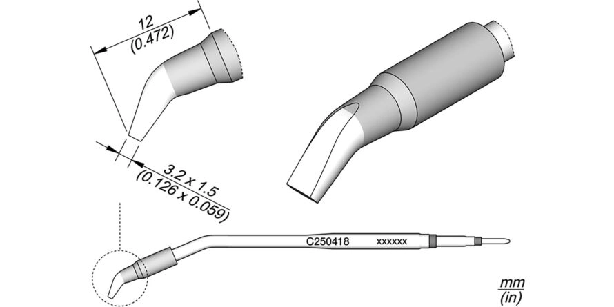 JBC C250-418 Forrasztóhegy