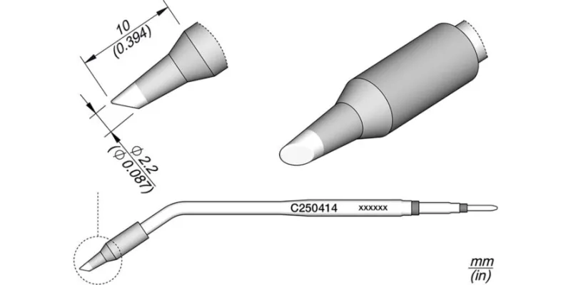 JBC C250-414 Forrasztóhegy
