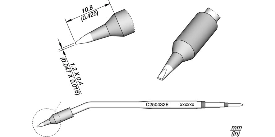 JBC C250-432E Forrasztóhegy