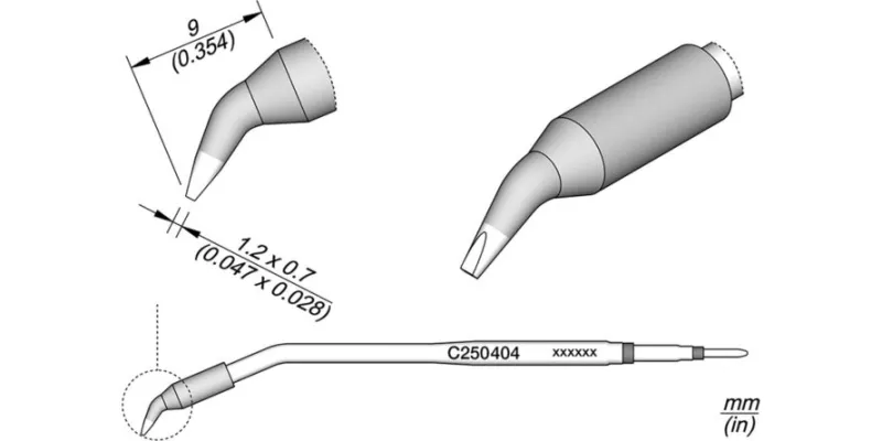 JBC C250-404 Forrasztóhegy