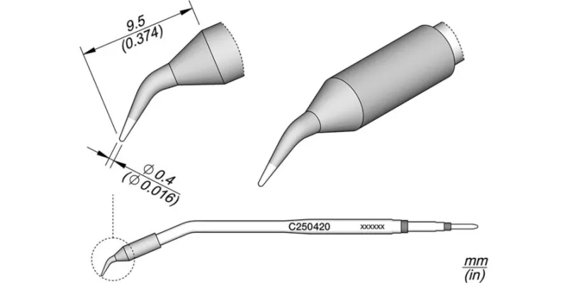 JBC C250-420 Forrasztóhegy
