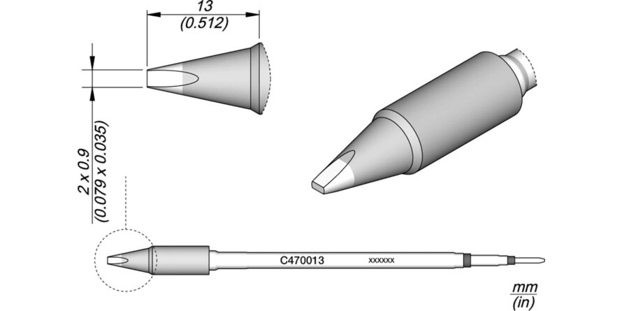 JBC C470-013 Forrasztóhegy