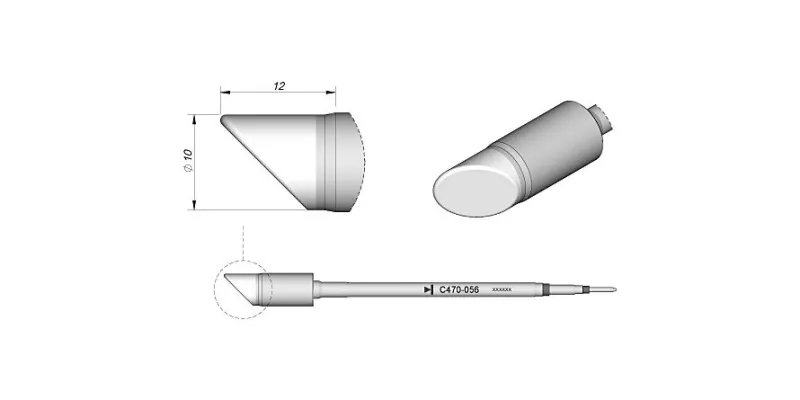JBC C470-056 Forrasztóhegy