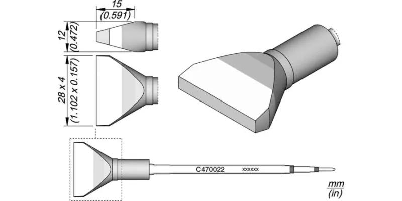 JBC C470-022 Forrasztóhegy