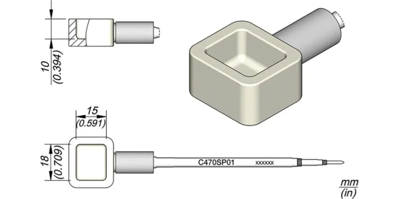 JBC C470-SP01 Forrasztóhegy