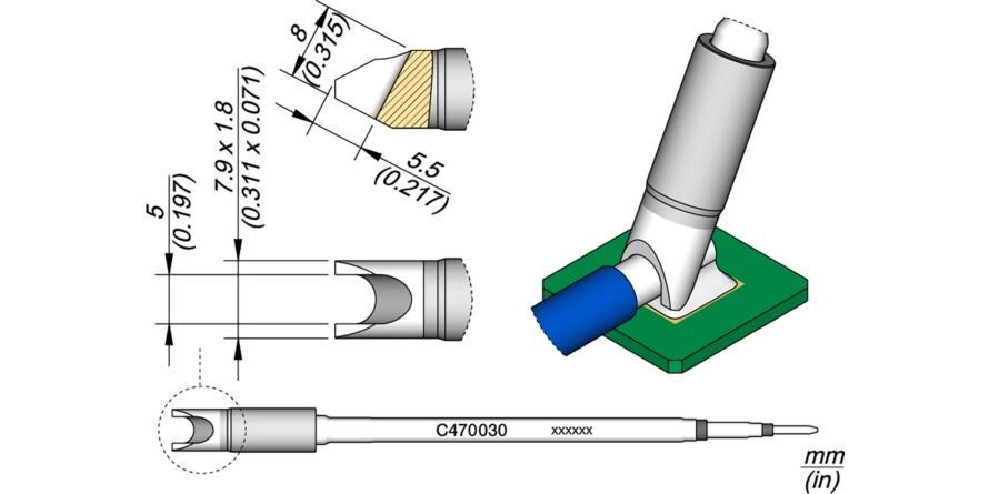 JBC C470-030 Forrasztóhegy