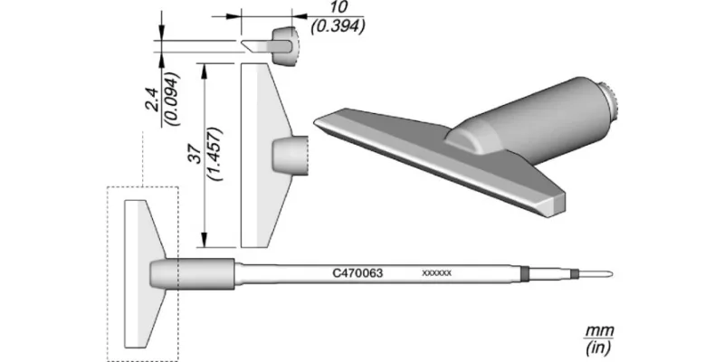 JBC C470-063 Forrasztóhegy